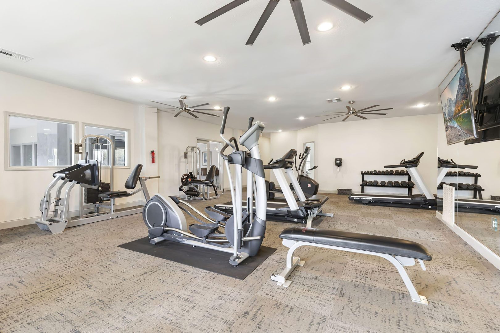 fitness center at The  Adelene